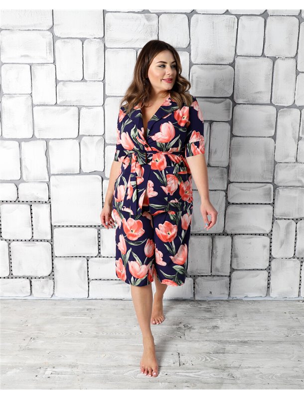 Стильний костюм Rebecca Синій 2264 QC фото - Luxbikini