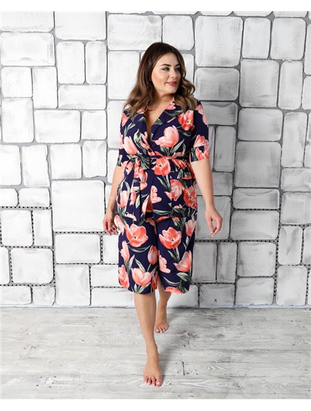 Стильний костюм Rebecca Синій 2264 QC фото - Luxbikini