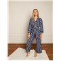 Домашній костюм з софту Ashley кюлоти Синій 2259 QC фото - Luxbikini