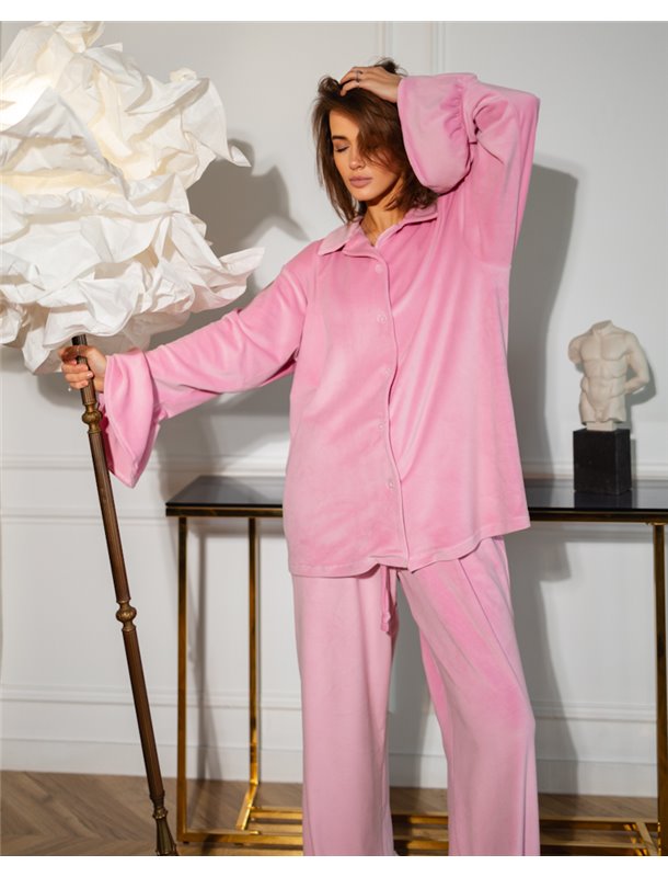 Домашній костюм "Capri" тканина велюр Рожевий 5095 QC фото - Luxbikini