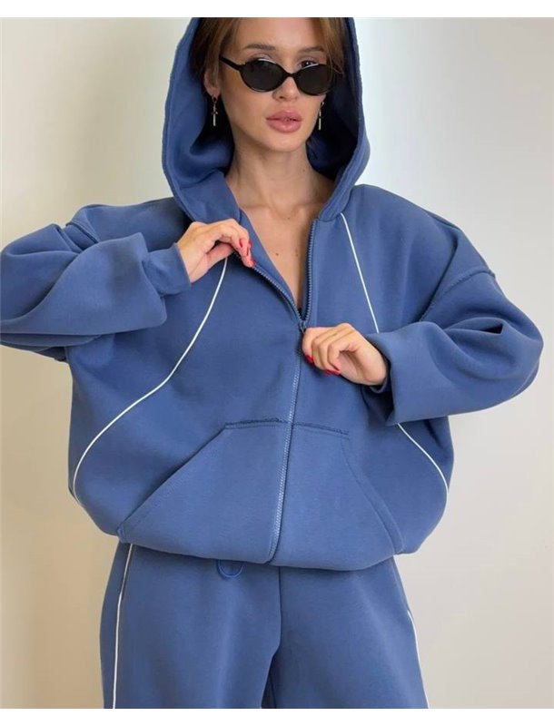 Спортивний костюм-двійка "Палаван" (кофта+штани) Джинс 4659 QC фото - Luxbikini