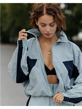 Спортивний костюм-двійка "Балі" жіночий (кофта+штани) плащівка жатка Блакитний 4461 QC фото - Luxbikini