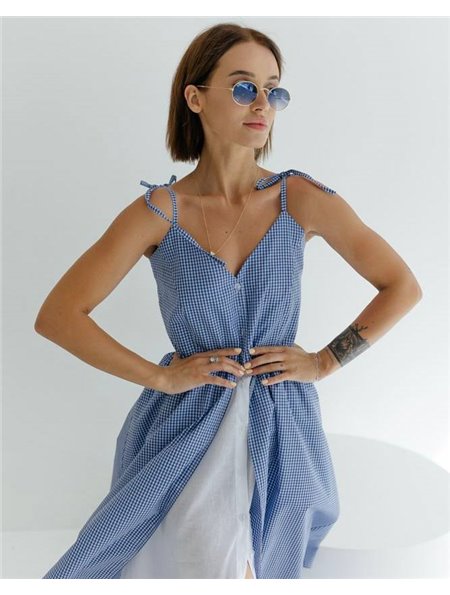 Сукня "Katrina" (Тканина: бавовна+батист) Синій 4441 QC фото - Luxbikini