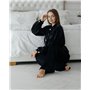 Домашній костюм велюр "Emma" чорний 3625 QC фото - Luxbikini