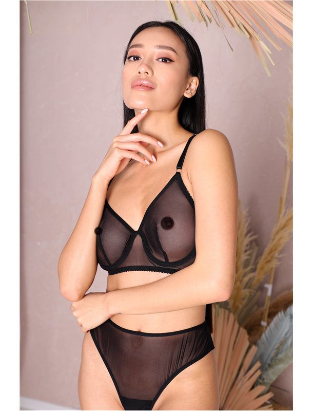 Нижня білизна Amour Чорний 2398 QC фото - Luxbikini