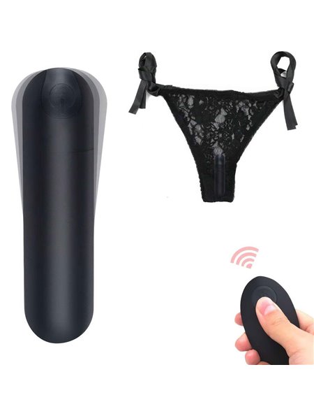 Трусики з вібрацією на дистанційному керуванні 10 режимів розмір XS-XL Чорний X00001243 China фото - Luxbikini