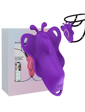 Силіконовий Smart вібратор-трусики LoveSpouse Panties безшумний з ремінцями 9 режимів Фіолетовий X00001248-2 China фото - Lux...