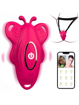 Силіконовий Smart вібратор-трусики LoveSpouse Panties безшумний з ремінцями 9 режимів Рожевий X00001248-1 China фото - Luxbikini