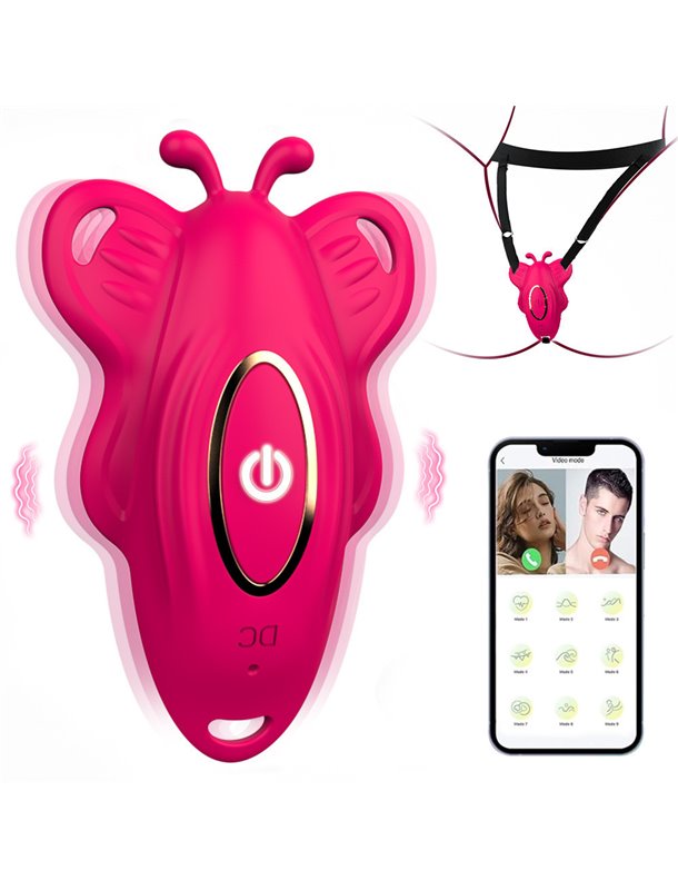 Силіконовий Smart вібратор-трусики LoveSpouse Panties безшумний з ремінцями 9 режимів Рожевий X00001248-1 China фото - Luxbikini