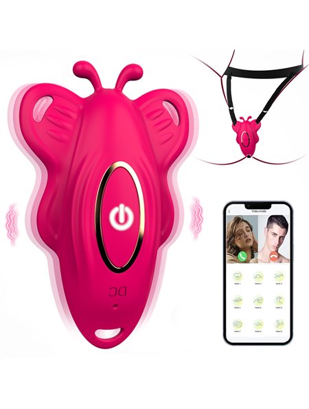 Силіконовий Smart вібратор-трусики LoveSpouse Panties безшумний з ремінцями 9 режимів Рожевий X00001248-1 China фото - Luxbikini