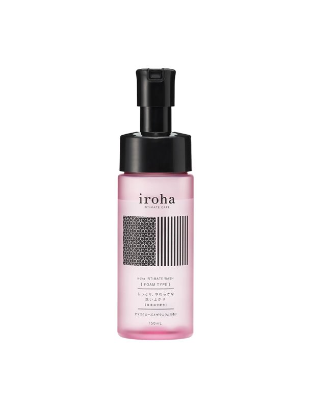 Піна для інтимного догляду Iroha Intimate Wash Foam Type Damask Rose and Geranium 150 мл SX3495 Iroha (Япония) фото - Luxbikini