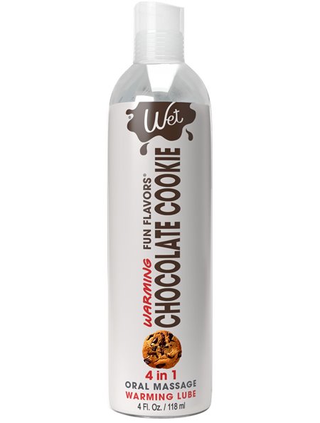 Розпродаж!!! Зігрівальний лубрикант Wet Warming Chocolate Cookie 4in1, 118мл (термін 30.09.2026) SO9915-R Wet (США) фото - Lu...