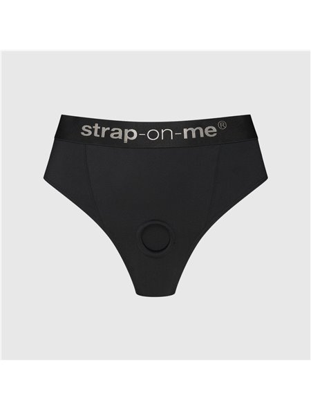 Трусики з фіксацією дилдо Strap-On-Me Harness Lingerie Idole - L - Black SX3515 Strap-On-Me (Франція) фото - Luxbikini