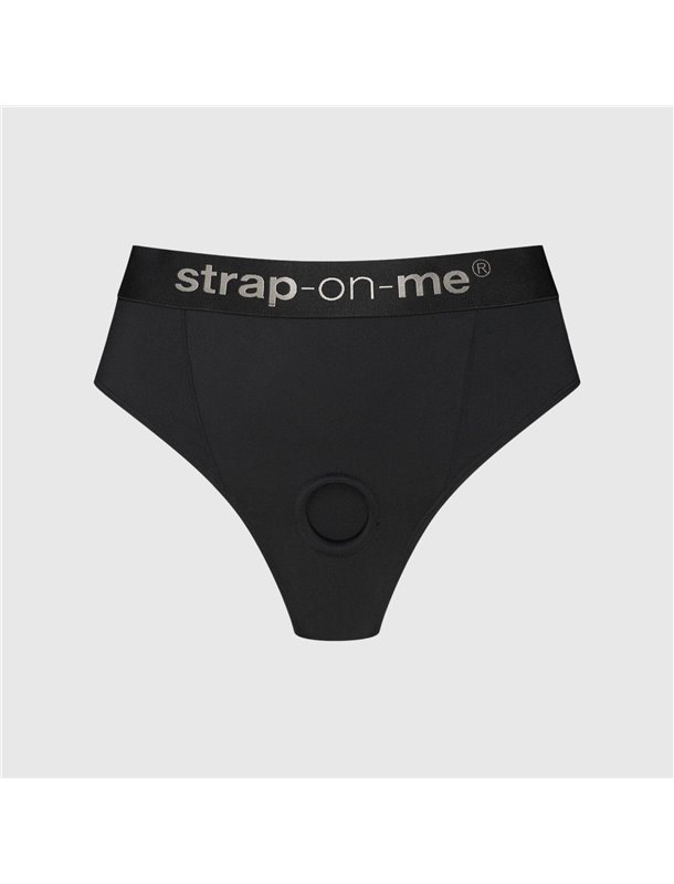 Трусики з фіксацією дилдо Strap-On-Me Harness Lingerie Idole - XL - Black SX3518 Strap-On-Me (Франція) фото - Luxbikini