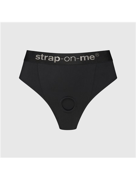 Трусики з фіксацією дилдо Strap-On-Me Harness Lingerie Idole - XL - Black SX3518 Strap-On-Me (Франція) фото - Luxbikini