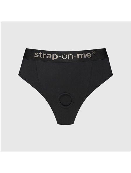 Трусики з фіксацією дилдо Strap-On-Me Harness Lingerie Idole - XS - Black SX3522 Strap-On-Me (Франція) фото - Luxbikini