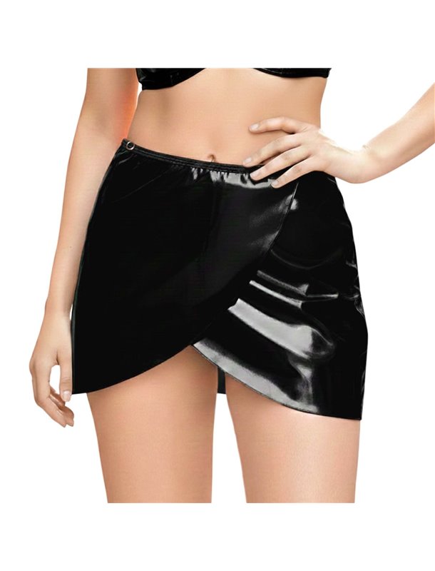 Лакована сексуальна спідниця Art of Sex - Malibu, колір чорний, XS-M SX3525 Art of Sex (Україна) фото - Luxbikini