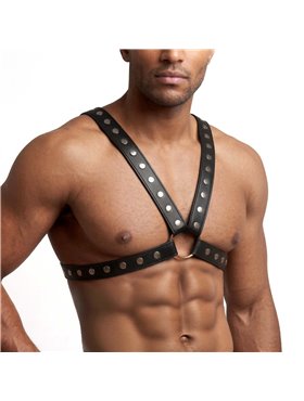 Чоловіча портупея Art of Sex - Spartacus, натуральна, колір чорний, розмір XS-M SX3532 Art of Sex (Україна) фото - Luxbikini