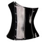 Стильний короткий лакований корсет - чорний КОРС-ЖИВ-ЛАК-ЧОР  фото - Luxbikini