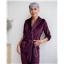 Піжама велюр Eva на запах Марсала
