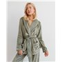 Піжама велюр Eva на запах Фісташковий 2889 QC фото - Luxbikini