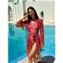 Ніжній парео, червоний 2700/П5 Domino фото - Luxbikini