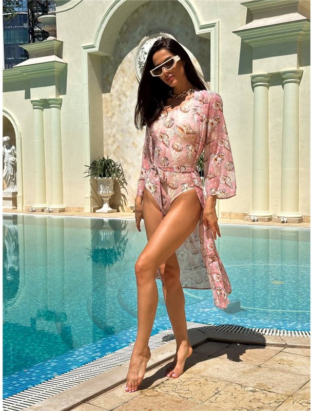 Ніжній парео, рожевий 2702/П5 Domino фото - Luxbikini