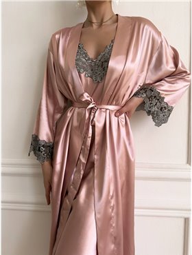 Комплект пеньюар та халат 037/95-S Domino фото - Luxbikini