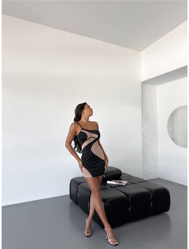 Комбінація з сіточними вставками 066/101-S Domino фото - Luxbikini