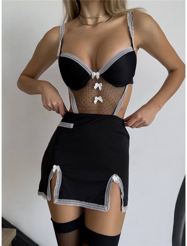 Еротична сукня з сіткою 130/44-S Domino фото - Luxbikini