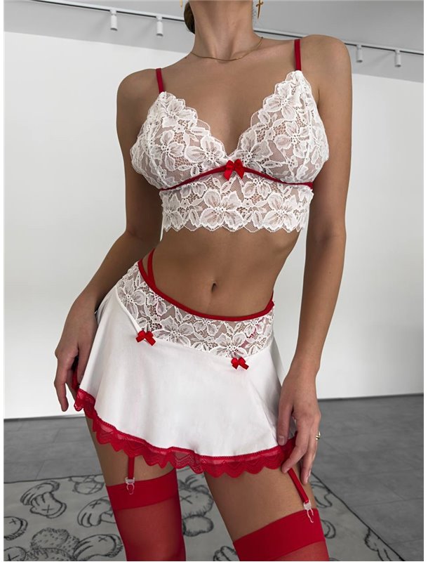 Мереживний комплект покоївки 596/81-S Domino фото - Luxbikini