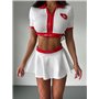 Еротичний комплект медсестри зі спідницею 071/117-S Domino фото - Luxbikini
