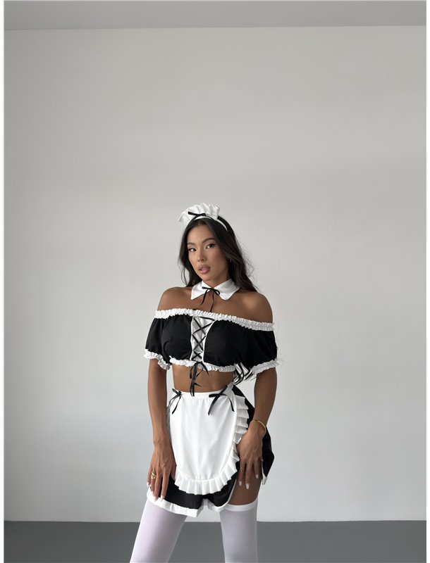 Еротичний комплект покоївки 090/37-S Domino фото - Luxbikini