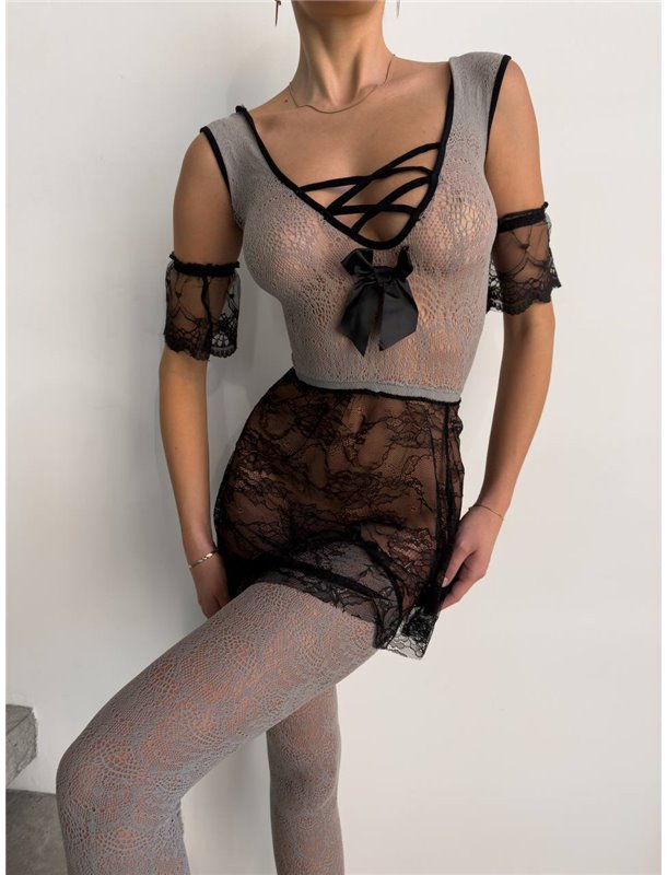 Еротичний бодістокінг 299 Domino фото - Luxbikini