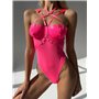 Рожеве боді зі шлейками 700/89-S Domino фото - Luxbikini