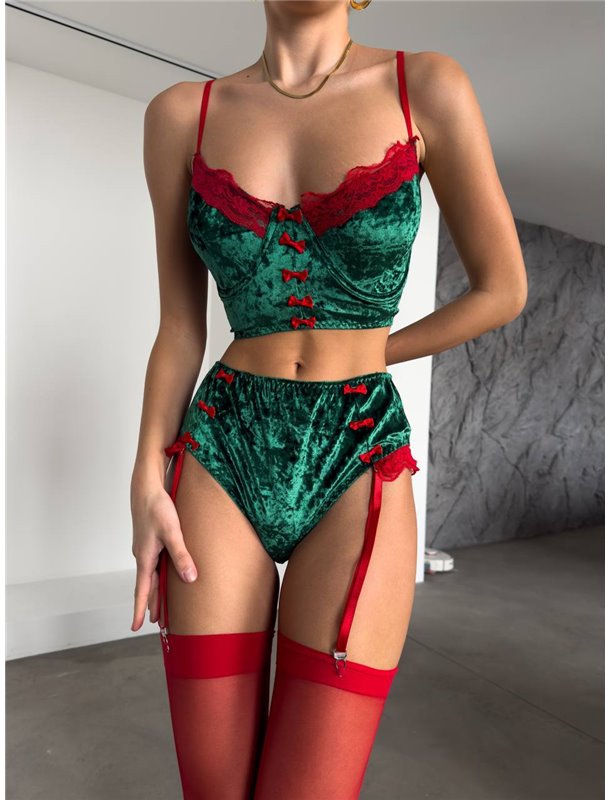 Новорічний еротичний комплект 104/100-S Domino фото - Luxbikini