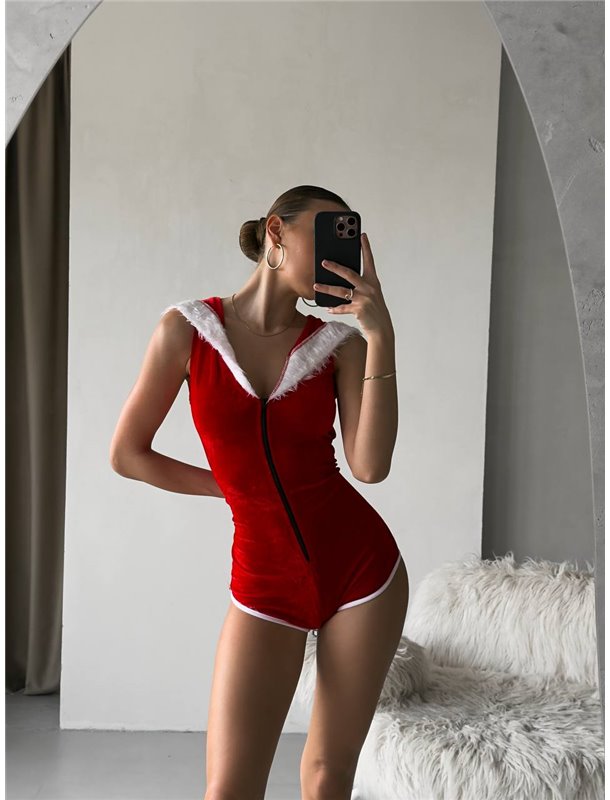 Еротичний новорічний комбінезон 201/101 Domino фото - Luxbikini