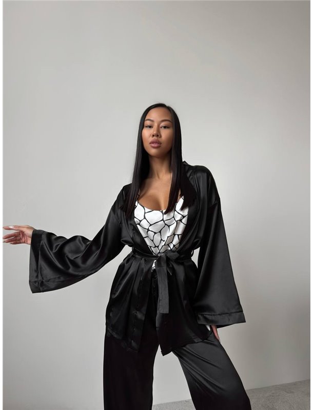 Сатинова піжама трійка 1231-XS Domino фото - Luxbikini