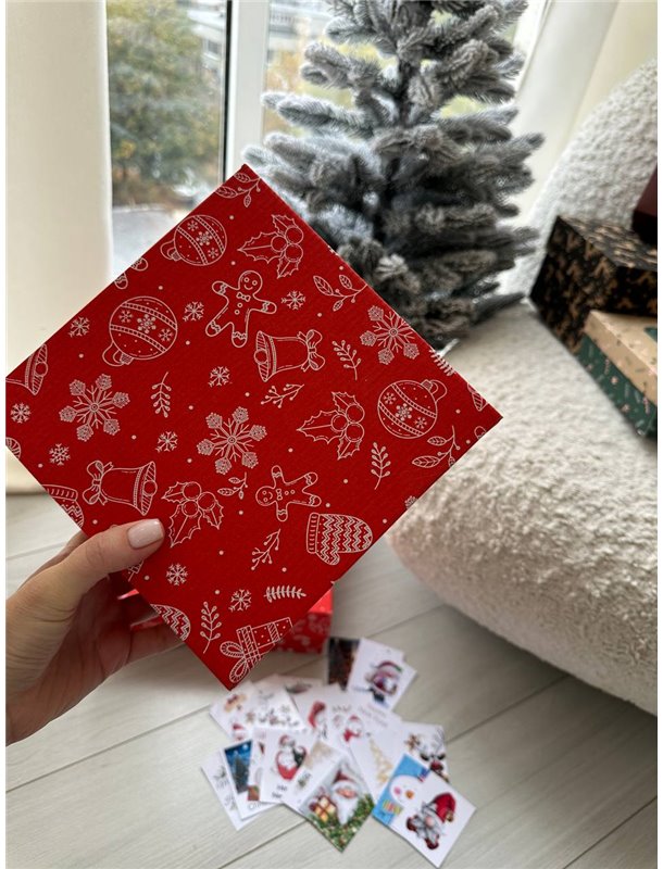 Коробка червона "Новорічна"  New_Year_small Domino фото - Luxbikini