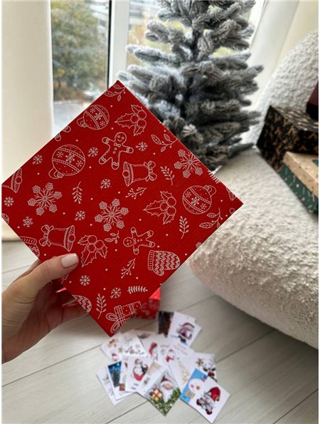 Коробка червона "Новорічна"  New_Year_small Domino фото - Luxbikini