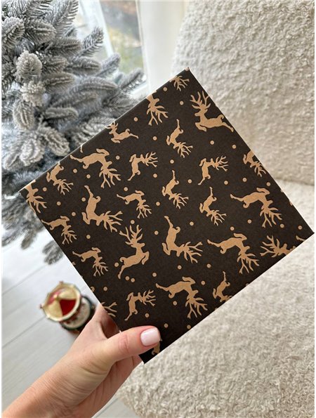 Новорічна коробка "Олені" Deer_box Domino фото - Luxbikini