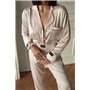 Сатинова піжама у бліду смужку 1269-S Domino фото - Luxbikini