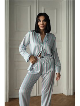 Комплект для дому зі штанами та сорочкою вільного крою 1280-S Domino фото - Luxbikini