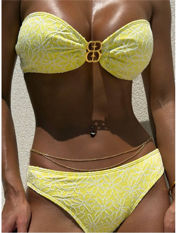 Купальник-бандо з високою посадкою 1504/1_S Domino фото - Luxbikini