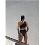 Суцільний купальник на одне плече з фурнітурою 1117/26-S Domino фото - Luxbikini