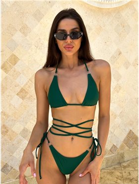 Купальник жіночий з кільцями 2569/16_S Domino фото - Luxbikini