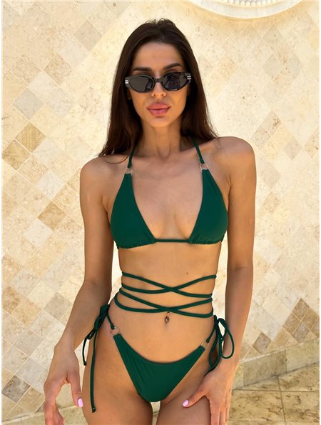 Купальник жіночий з кільцями 2569/16_S Domino фото - Luxbikini