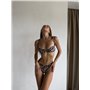 Купальник жіночий з акцентами, леопардовий 2843/70_S Domino фото - Luxbikini