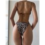 Купальник жіночий з фурнітурою, леопардовий  2955/47_S Domino фото - Luxbikini