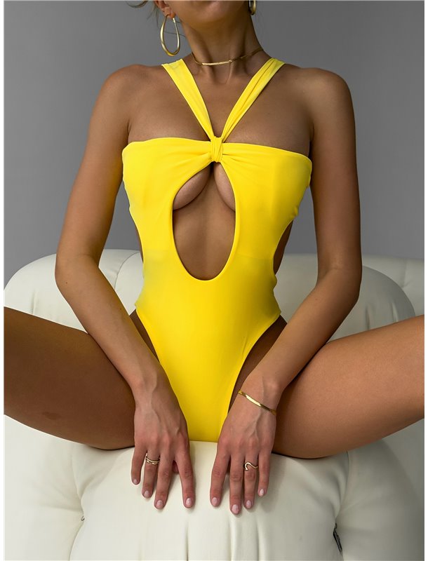 Купальник суцільний щільний на подвійніій тканині 2819/77-S Domino фото - Luxbikini